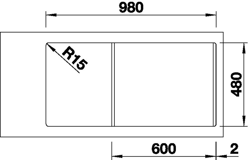 Granitový dřez Blanco SONA XL 6 S bílá soft
