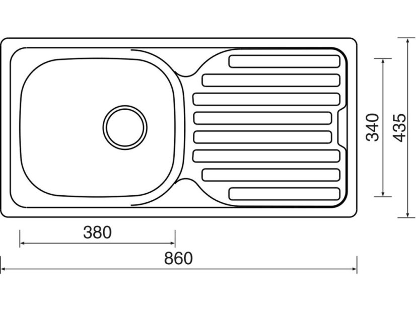 Sinks CLASSIC 860 + PRONTO