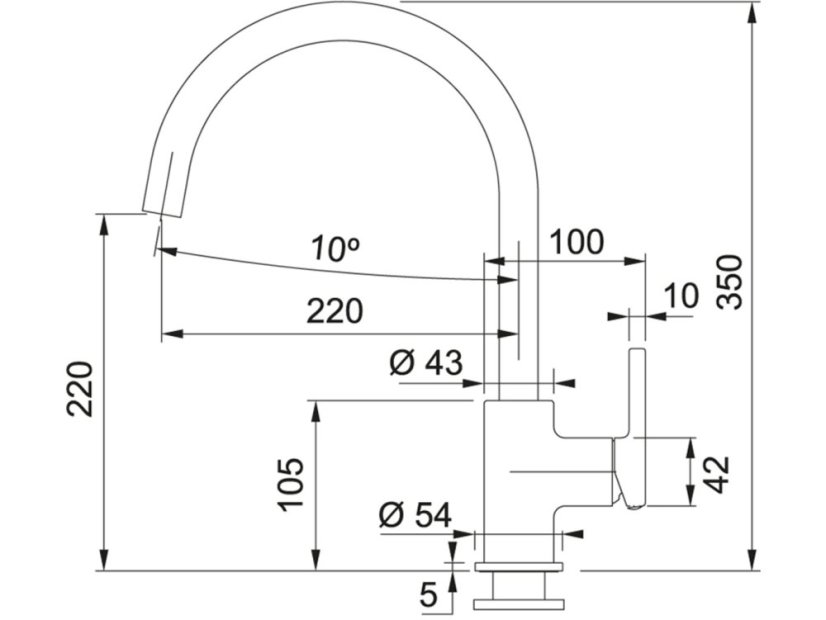 Dřezová baterie Franke FC 6018.084 Lina Šedý kámen