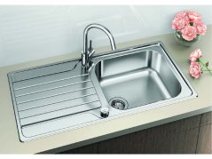 Nerezový drez Blanco DINAS XL 6 S nerez kartáčovaný s excentrom