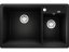 Granitový drez Blanco Legra 8 čierna, drez vľavo