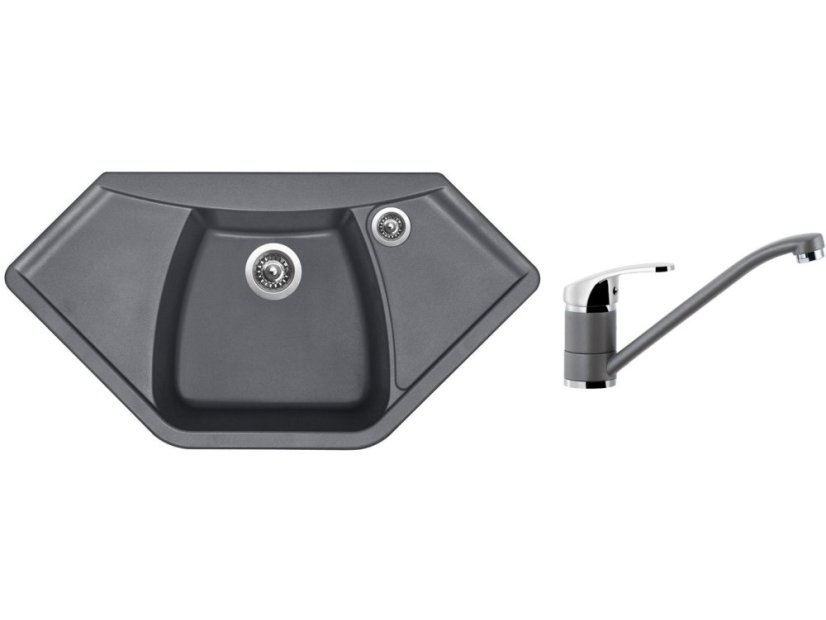 Set Sinks NAIKY 980 Titanium + baterie Sinks PRONTO Titanium