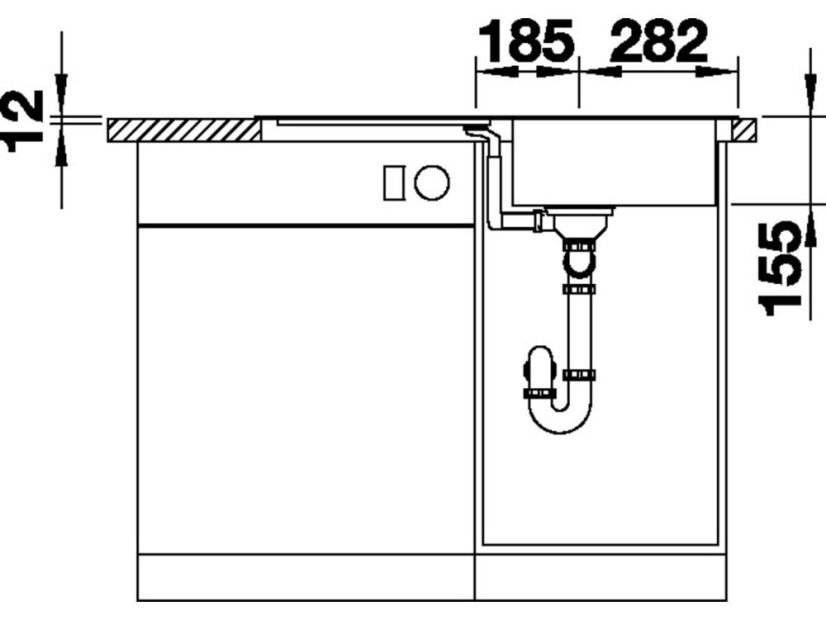 Nerezový dřez Blanco FLEX Pro 45 S
