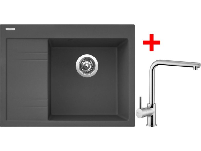 Set Sinks RIM 650 P Titanium + Elka