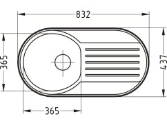 Nerezový drez Alveus Form 40