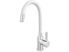 Dřezová baterie Novaservis Ferro Bílá/chrom 70710.0B