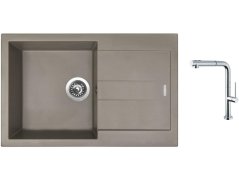 Set Sinks AMANDA 780 Truffle + batéria Sinks SLIM S2 kartáčovaná