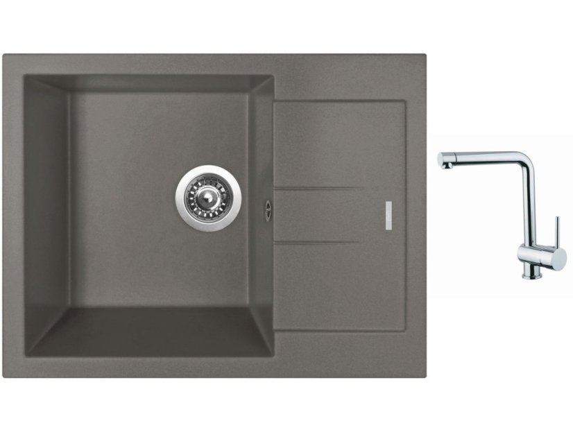 Set Sinks AMANDA 650 Truffle + batéria Sinks MIX 3 chróm