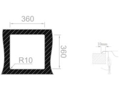 Set Sinks BAR 380 V matný + batéria Sinks EVERA chróm