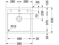 Tectonitový dřez Franke SID 610 Šedá