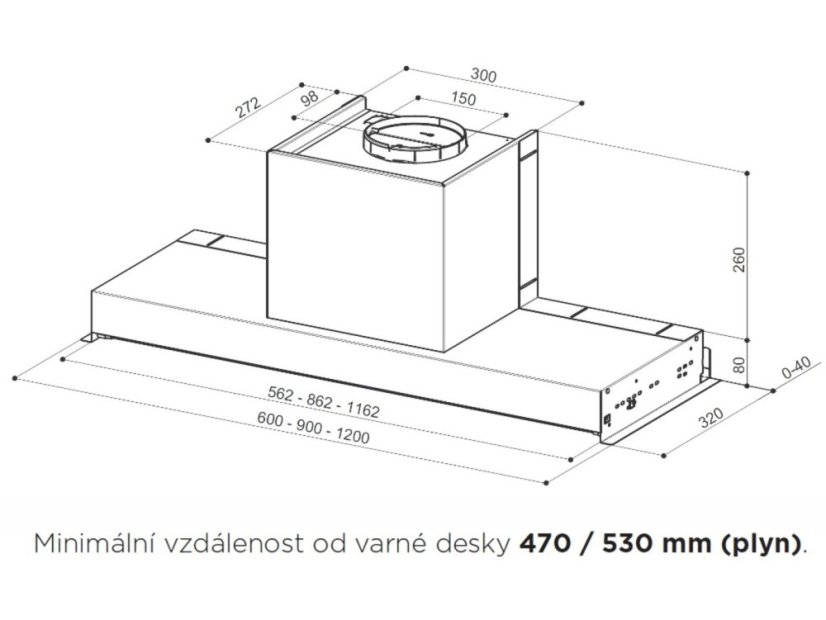 Vestavná digestoř Faber IN-NOVA COMFORT EG6 X A120