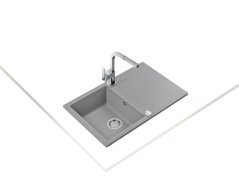 Granitový dřez Teka CLIVO 45 B-TQ 1B 1D Hliníkově šedá - 2