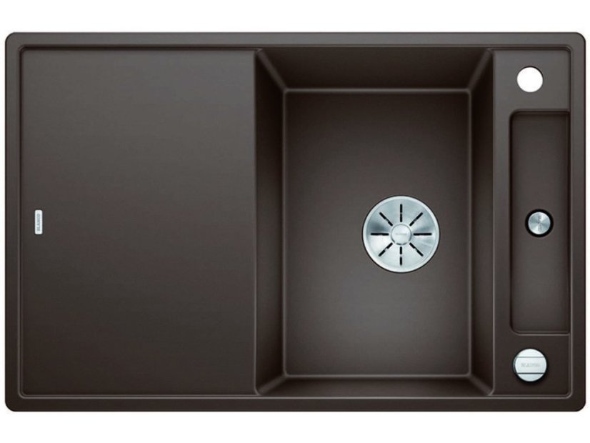 Granitový drez Blanco AXIA III 45 S-F InFino káva drez vpravo s excentrom prísluš. drevo