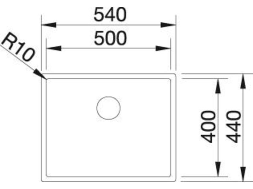 Nerezový dřez Blanco CLARON 500-IF InFino Nerez durinox