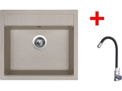 Set Sinks Solo 560 Avena + Elasta nerez/černá