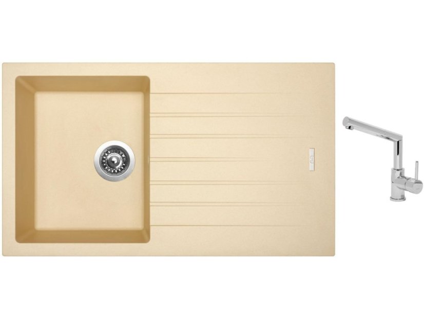 Set Sinks PERFECTO 860 Sahara + baterie Sinks MIX 350 P chrom