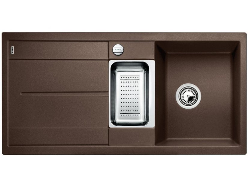 Granitový drez Blanco Metra 6 S kávová s excentrom
