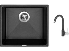 88887_granitovy-drez-sinks-frame-457-metalblack-drezova-baterie-sinks-mix-35-met