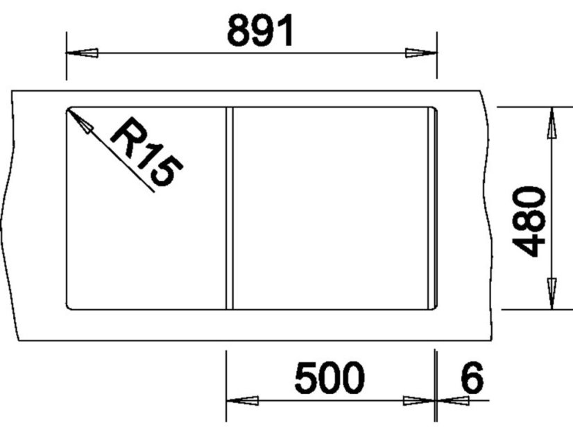 Granitový dřez Blanco AXIA II 5 S Silgranit bílá dřez vpravo s excentrem přísluš. ano