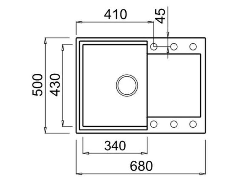 Granitový drez Elleci Easy 135 Avena G51