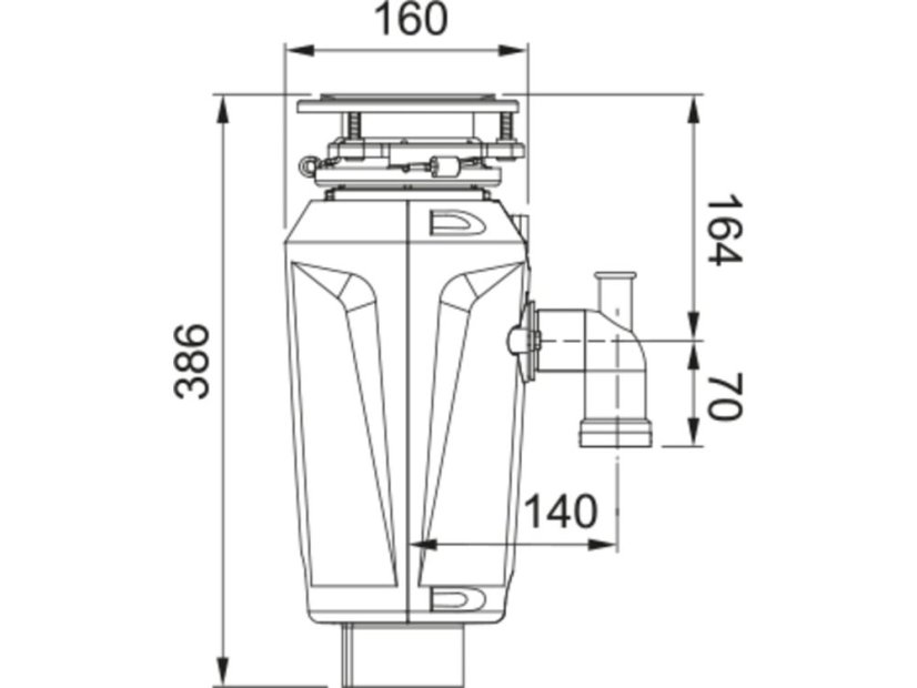 Drtič odpadu Franke Slim 125