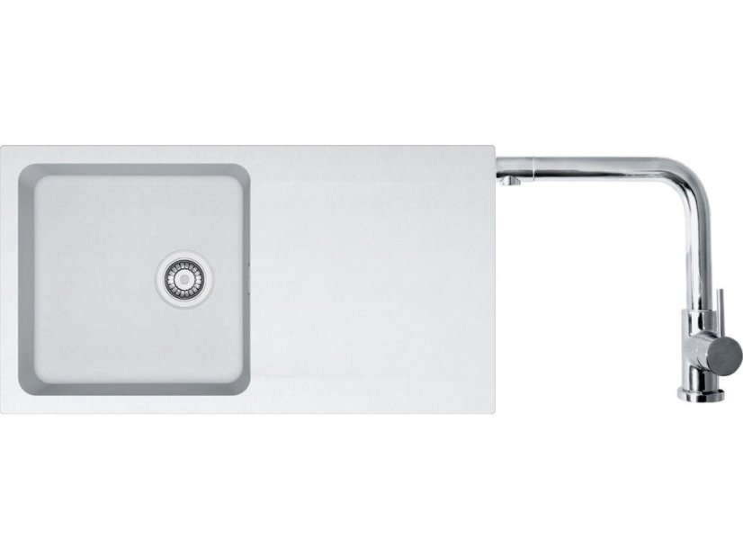 Set Franke OID 611 Tectonite Biela + batéria Franke FN 0143 Chróm