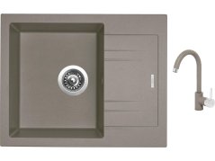 Set Sinks LINEA 600 N Truffle + baterie Sinks MIX 35 Truffle