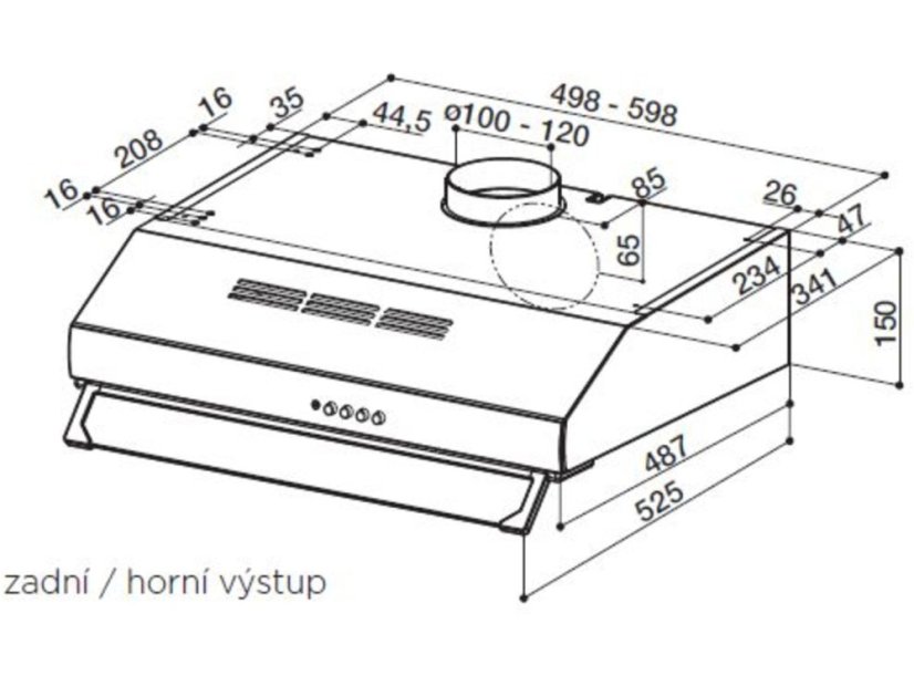 Podvěsná digestoř Faber 2740 PB SRM X A60
