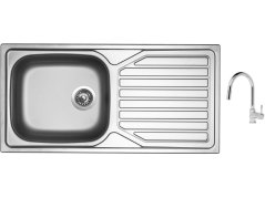 Set Sinks OKIO 1000 XXL V matný + batéria Sinks MIX 35 P chróm