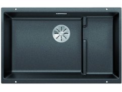 Granitový drez Blanco SUBLINE 700 U Level InFino antracit drez vľavo