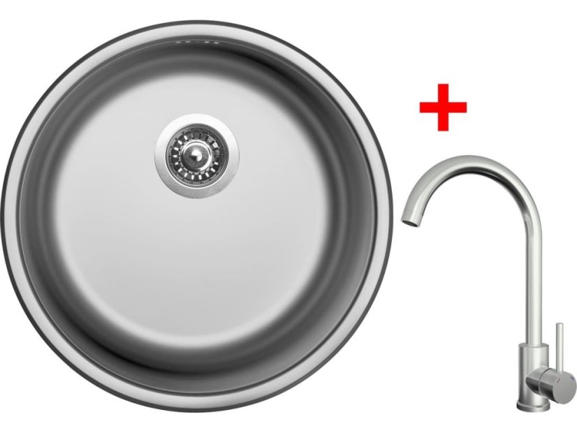 Sinks ROUND 450 + ARCO celonerezová