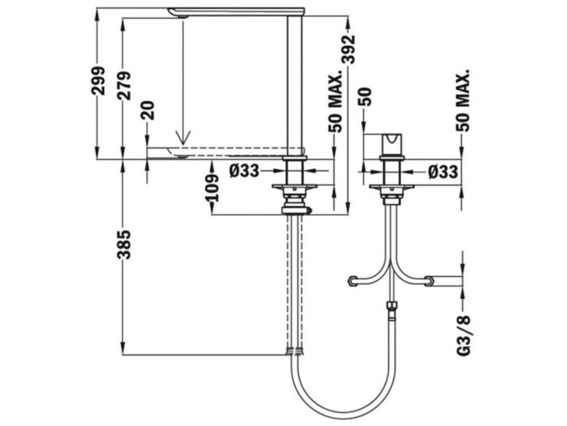 Dřezová baterie Teka FO 985 CR