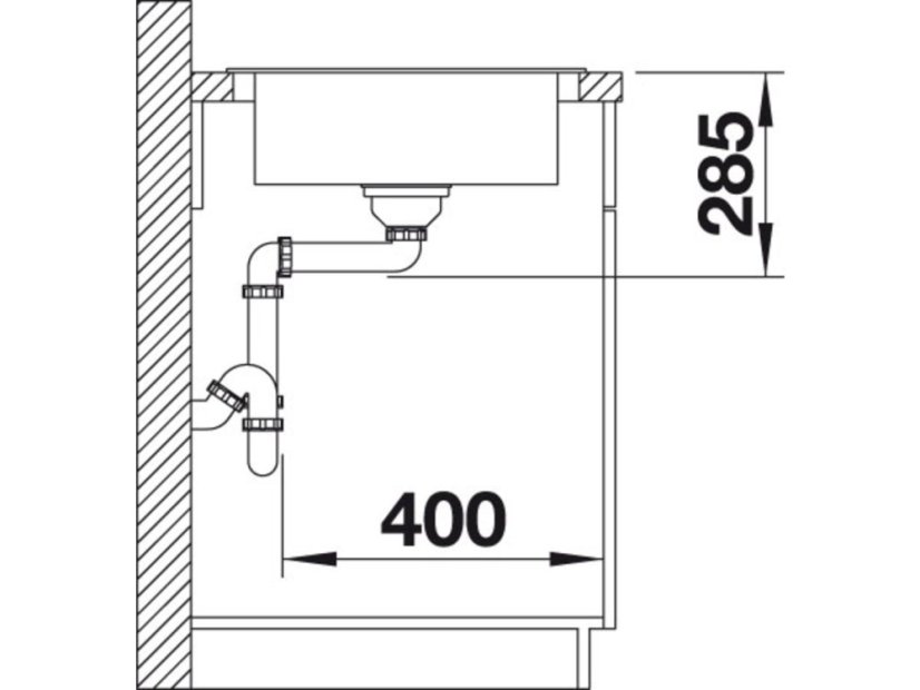 Nerezový drez Blanco LIVIT XL 6 S Nerez kartáčovaný s excentrom