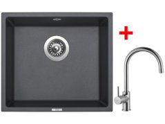 Set Sinks Frame 457 Titanium + Vitalia