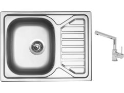 Set Sinks OKIO 650 V leštěný + baterie Sinks MIX 350 P chrom Set Sinks OKIO 650 V leštěný + baterie Sinks MIX 350 P chrom