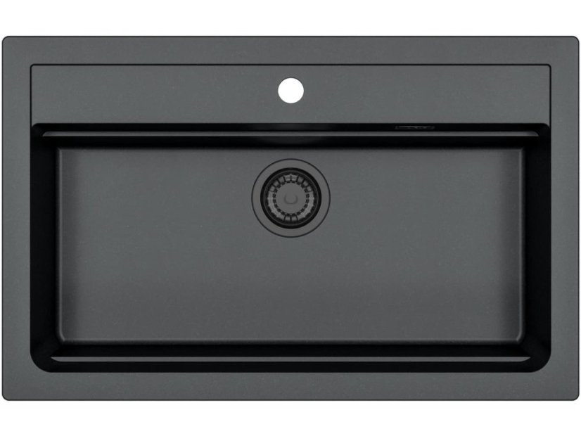 Granitový drez Alveus Atrox 40 čierný 91 - Black edition