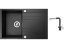 Set Sinks GRANDE 800 Metalblack + baterie Sinks MIX 3 P Metalblack