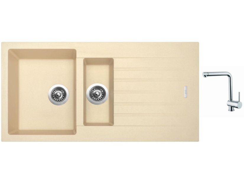Set Sinks PERFECTO 1000.1 Sahara + batéria Sinks MIX 3 chróm
