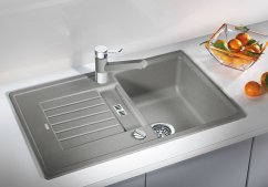 Granitový dřez Blanco ZIA 45 S šedá vulkán s excentrem