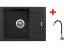 Sinks RAPID 580 Granblack + Elasta nerez/černá