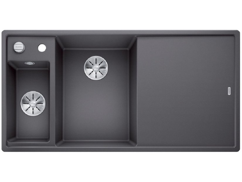 Granitový drez Blanco AXIA III 6 S InFino sivá skala + doska