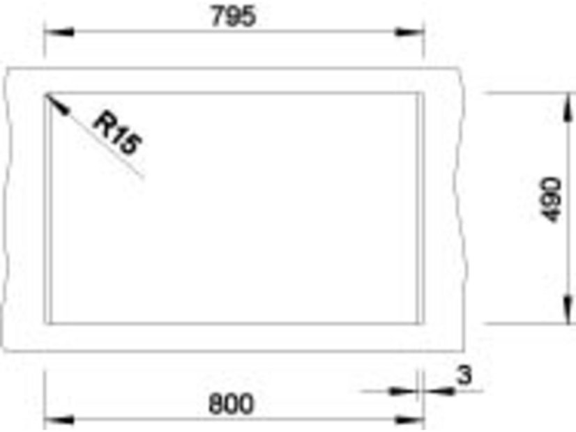 Granitový dřez Blanco DALAGO 8 Silgranit šedá skála oboustranné provedení s excentrem