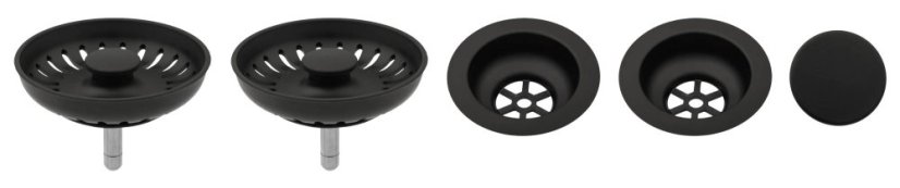 Čierne komponenty pre granitový dvojdrez