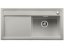 Granitový drez Blanco ZENAR XL 6 S perlovo šedá drez vpravo s excentrom