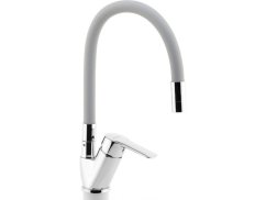 Dřezová baterie s šedým flexi ramenem Metalia 54, chrom Dřezová baterie s šedým flexi ramenem Metalia 54, chrom