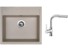 Set Sinks SOLO 560 Avena + batéria Sinks ENIGMA S chróm