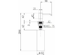 Dávkovač saponátu Alveus Callas béžová