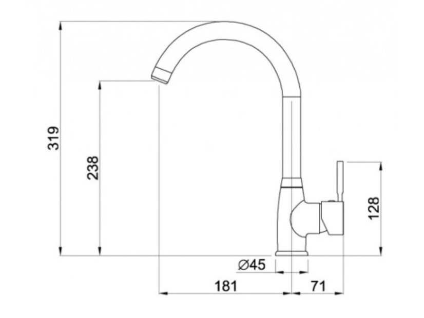 Dřezová baterie Elleci C01 CADDY G48