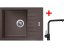Sinks PERFECTO 650 Marone + ELKA Černá matná