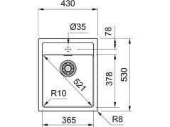 Tectonitový dřez Franke SID 610-40 Šedá